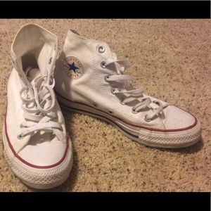White Hightop Converse
